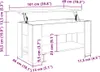 vidaXL Couchtisch Betongrau 101x49x52 cm Holzwerkstoff Produktbild-Vorschau 7