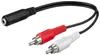 goobay Adaptér Klinke Bu 3pin > 2x St bk Stereo - Goobay Náhled obrázku produktu 5