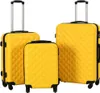 vidaXL Set di trolley rigidi 3 pezzi. ABS giallo Anteprima dell’immagine prodotto 7