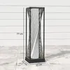 Solárna stojaca lampa Outsunny z ratanu so senzorom Náhľad obrázku produktu 3