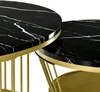 Set aus zwei runden Couchtischen – Moderne Beistelltische – Produktbild-Vorschau 6
