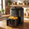 Arendo heteluchtfriteuse Mini, 2,5 liter, 1000 W, friteuse Productafbeelding-voorbeeld 8