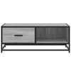 Tavolino grigio Sonoma 90x57x35 cm in legno e metallo Anteprima dell’immagine prodotto 5