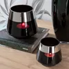 JONA - 2er Set Teelichthalter aus Glas in Schwarz/Silber - Produktbild-Vorschau 6