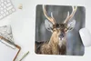 MuchoWow® Mauspad Mousepad Rotwild - Weiß - Braun 30x30 cm Produktbild-Vorschau 5
