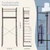 ONVAYA® Waschmaschinenregal ǀ schwarz ǀ mit Kleiderstange Produktbild-Vorschau 2