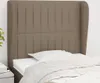 vidaXL Kopfteil mit Ohren Taupe 93x23x118/128 cm Stoff Produktbild-Vorschau 2