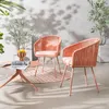 home24 Gartenstuhl - 2er-Set - Stahl / Polyester Produktbild-Vorschau 2
