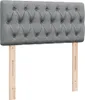 vidaXL Boxspringbett mit Matratze Hellgrau 80x200 cm Stoff Produktbild-Vorschau 7