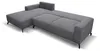 VENASI Ecksofa mit Schlaffunktion Aspen, Grau Velourstoff, Produktbild-Vorschau 5