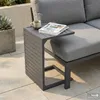 home24 Gartentisch - Stahl - Anthrazit Produktbild-Vorschau 1