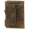 A brown leather wallet is shown against a white background. Produktbild-Vorschau