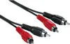 A pair of red and black RCA audio cables against a white background. Produktbild-Vorschau