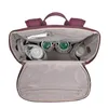 The inside of a backpack is shown, with several baby bottles and containers organized within. Produktbild-Vorschau
