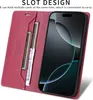 Handyhülle für iPhone 16 Pro Max Hülle, Leder Flip Wallet Produktbild-Vorschau 5