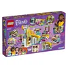 The back of a LEGO Friends Andreas Pool-Party playset box, showing various scenes and figures from the set. Produktbild-Vorschau