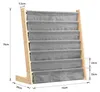 Kinder Bücherregal - Standregal mit 6 Ebenen - Offenes Holz Produktbild-Vorschau 3