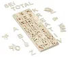 Lot de lettres en bois Relaxdays, 162 pièces, majuscules Voir les images du produit 1