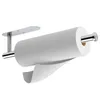 A stainless steel paper towel holder mounted on a wall, with a roll of paper towels on it. Produktbild-Vorschau