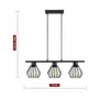 Luxolar Led Pendelleuchte 3 flammig aus Metal Draht im Produktbild-Vorschau 6