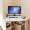 Rohový trojuholníkový počítačový stôl s policami, moderný, Náhľad obrázku produktu 2