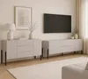 Moderne beige Küche Anrichte Wohnzimmer 3 Schubladen 2 Produktbild-Vorschau 12