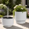 Solarbrunnen Outdoor Set mit großer Ø 47x30 cm Schale weiß Produktbild-Vorschau 6