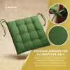Lavea® Sitzkissen 40x40 cm - 8er Set,  mit Stoffbändern – Produktbild-Vorschau 7