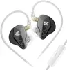 A pair of black in-ear monitor headphones with clear ear tips and white cables, shown against a white background. Produktbild-Vorschau