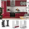 Meuble pour four Vicco Fame-Line Rouge bordeaux Haute Voir les images du produit 3