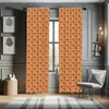 ABAKUHAUS Burnt orange Vorhänge, Gardinen, Retro Produktbild-Vorschau 4