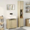 vidaXL 3-tlg. Badmöbel-Set Sonoma-Eiche Holzwerkstoff Produktbild-Vorschau 3