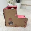 Hamsterhaus Mäusehaus Nagerhaus Holz Rosa 2-stöckig mit Produktbild-Vorschau 6