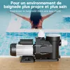 Wiltec Pompe piscine 1500 W – Débit 33600 l/h – Hauteur Voir les images du produit 8