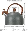 Flötenkessel Wasserkessel Pfeifkessel, 2.5L Edelstahl Produktbild-Vorschau 4