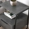 DECORTIE Pal Table de chevet Moderne avec tiroir Rétro Gris Voir les images du produit 3