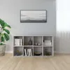 vidaXL Libreria/credenza Grigio cemento 66×30×130 cm Anteprima dell’immagine prodotto 11