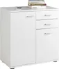 Kommode - Weiß - B 71 cm - zwei Türen - zwei Schubladen - Produktbild-Vorschau 3