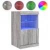 Sideboard mit LED-Leuchten Grau Sonoma 41x37x67 cm Produktbild-Vorschau 1