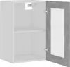 vidaXL Wisząca szklana szafka Lyon betonowa szara 40x31x60 Podgląd zdjęcia produktu 5