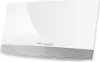 A white indoor TV antenna with a silver mesh base. Anteprima dell’immagine prodotto