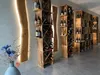 Geflammtes Holz-Weinregal 50x40x27cm, Serie X Produktbild-Vorschau 3