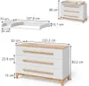 Vitalispa Przewijak Malia, 133.2 x 98 cm z 3 szufladami, Podgląd zdjęcia produktu 3