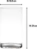 Blumenvase Neville - klar transparent - Glas - 14 x 21 cm - Produktbild-Vorschau 2