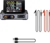 A digital DC power supply with accessories, displayed on a white background. Náhled obrázku produktu