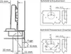 1 x CLIP Standardscharnier 107° Eckanschlag + Montageplatte Produktbild-Vorschau 4
