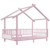 Merax Hausbett aus Metall 90x200cm, Jugendbett mit Produktbild-Vorschau 8