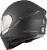 A black modular motorcycle helmet with a clear visor, shown from the side. Náhľad obrázku produktu