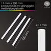 OfficeTree 45 x horúce lepiace tyčinky 11 mm x 200 mm - Náhľad obrázku produktu 2
