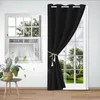 86x203cm Blackout Thermal Door Curtain Solid Colour Eyelets Náhled obrázku produktu 2